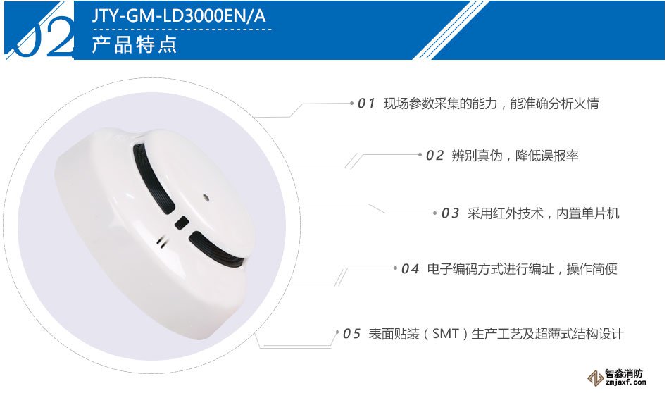 JTY-GM-LD3000EN/A點(diǎn)型光電感煙火災(zāi)探測器產(chǎn)品特點(diǎn)