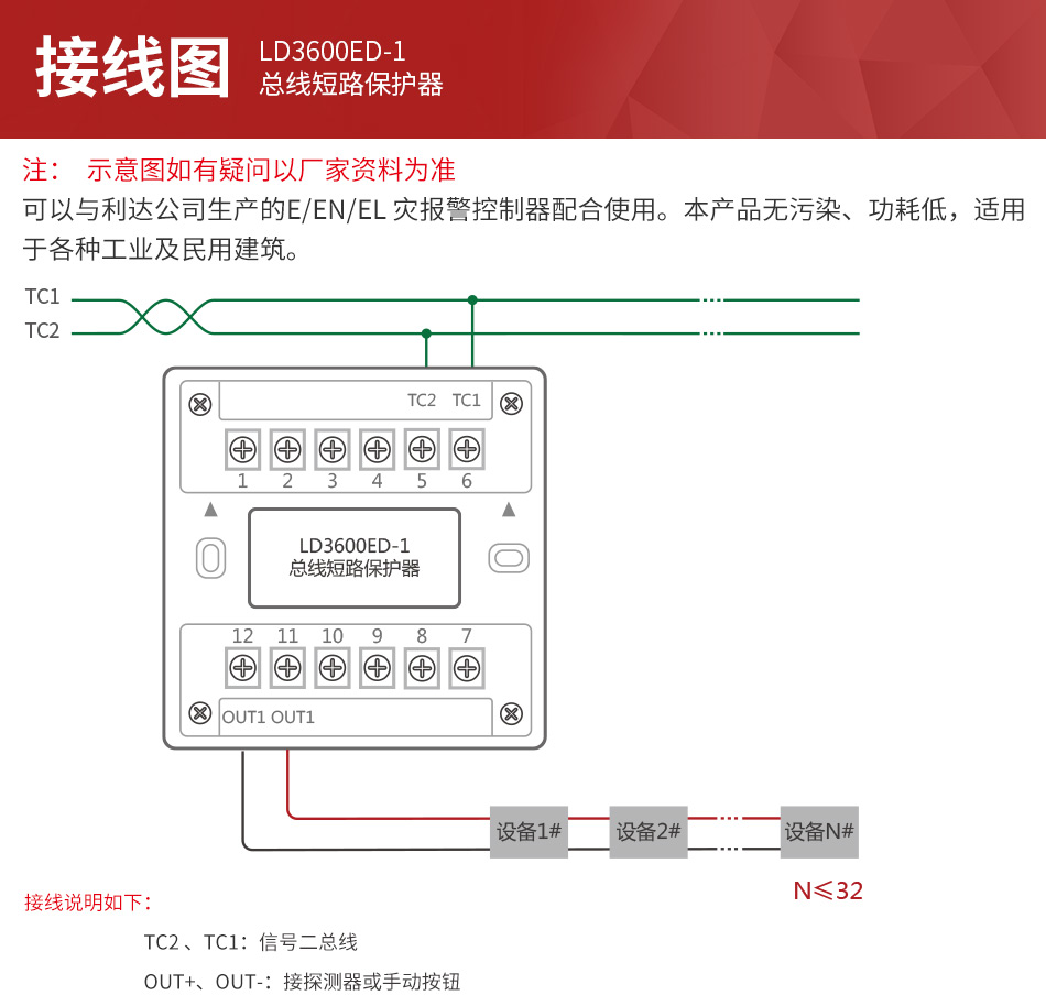 LD3600ED-1總線短路保護(hù)器 隔離模塊